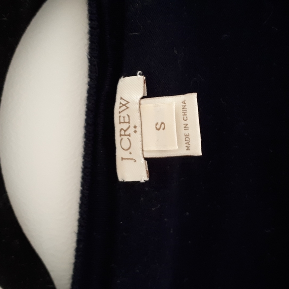 J. Crew striped black and white sweater with pink accents - Picture 3 of 5